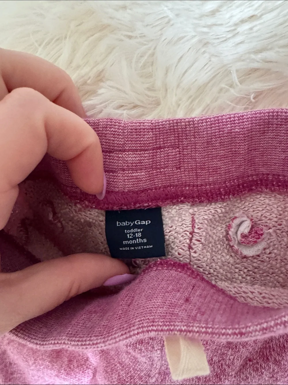 GAP Kids Pink Knit Joggers + Black Flare Pants Two-Pack